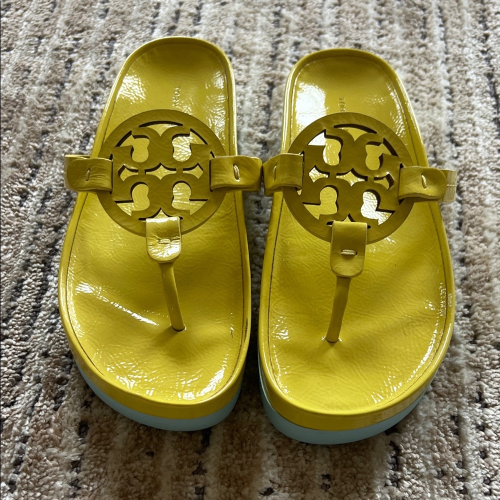 Tory Burch Yellow  Sandals